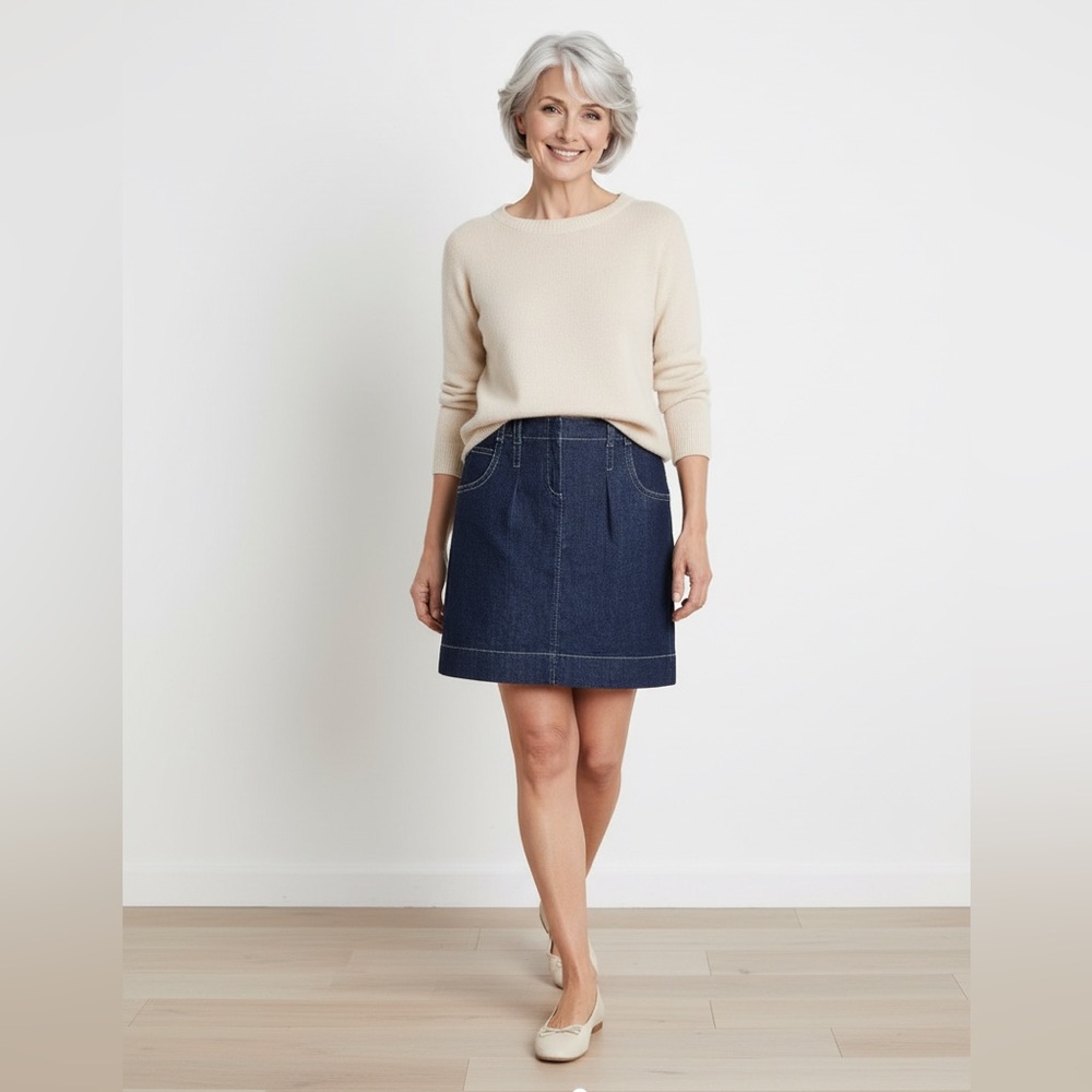 LOFT Jean Skirt. Size: 2